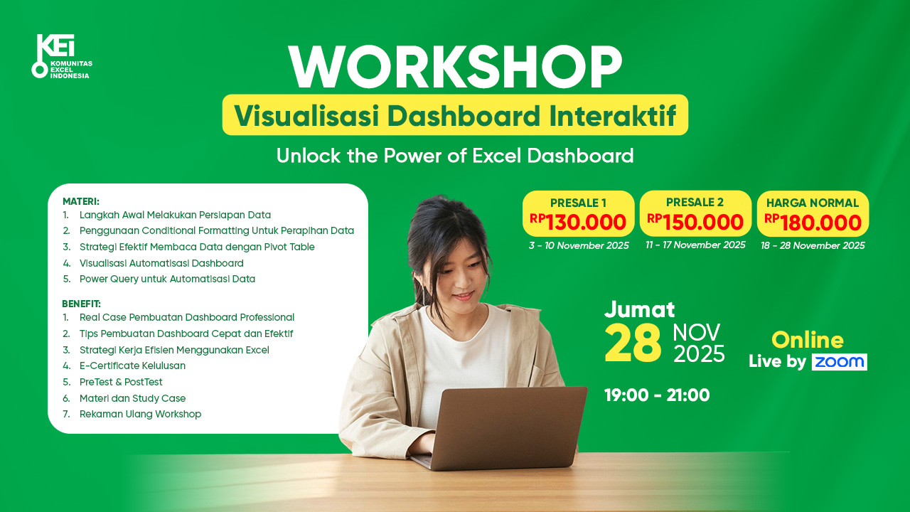 Workshop Online : Visualisasi Dashboard Interaktif