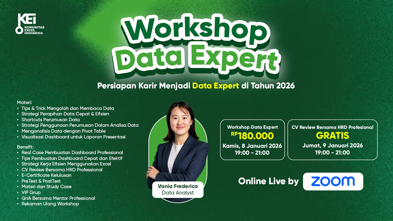 Workshop Online : Persiapan Karir Menjadi Data Expert di tahun 2026